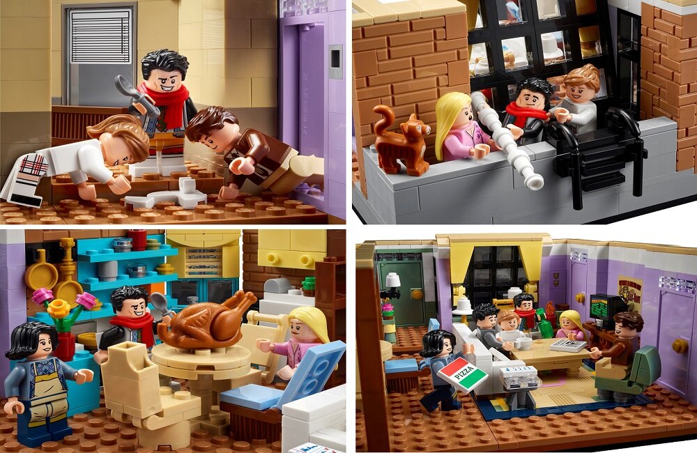 LEGO Creator Mieszkania z serialu Przyjaciele 10292 zabawne sceny z filmu