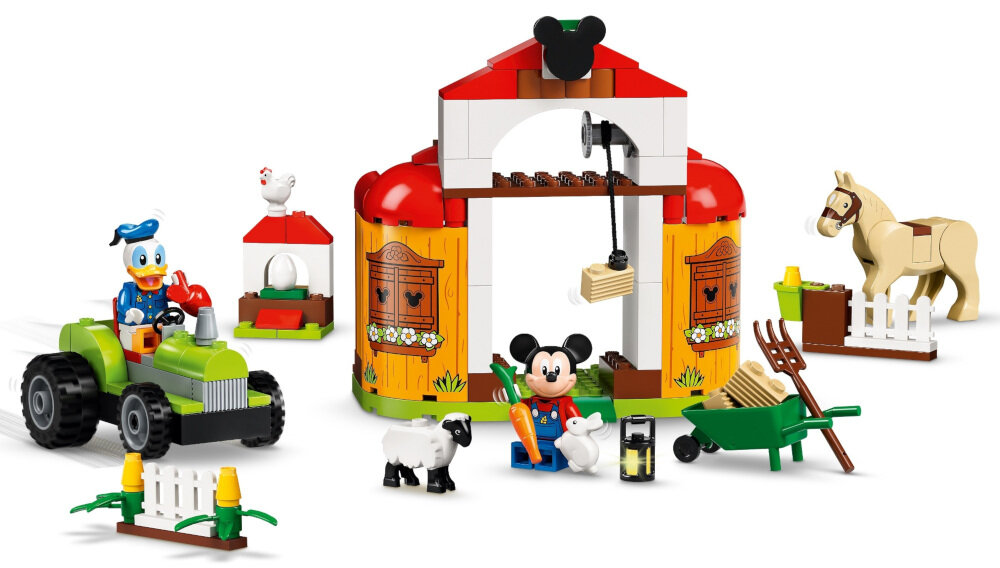 LEGO Disney Farma Mikiego i Donalda 10775 dla kreatywnych dzieci mnóstwo detali realistyczne detale dla dzieci powyżej 4 roku życia