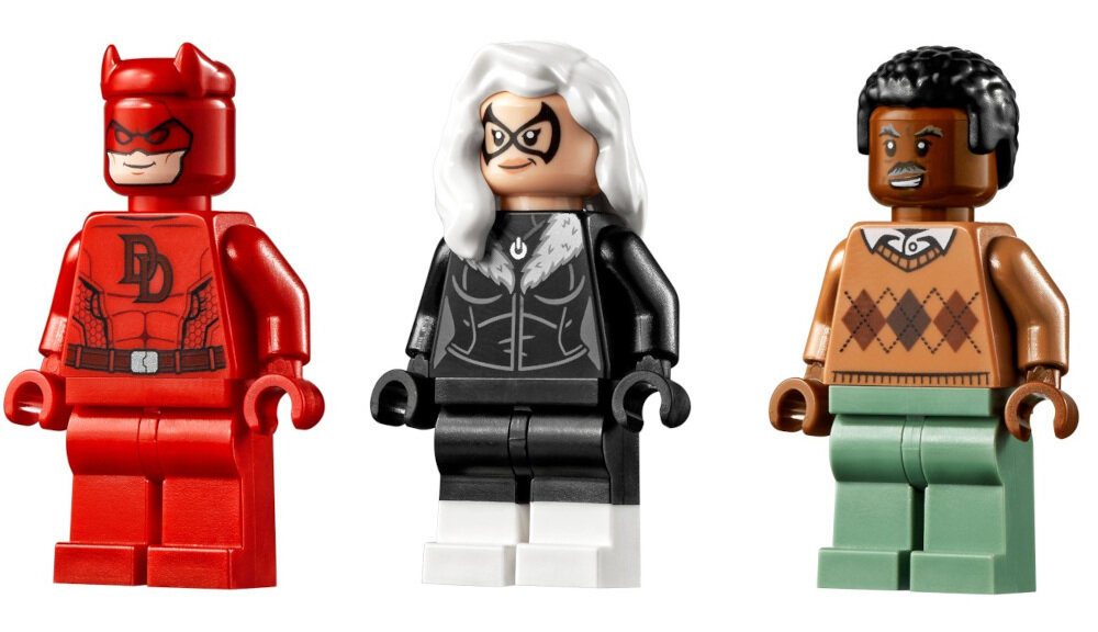 LEGO Marvel Daily Bugle 76178 5 mini figurek łowca wampirów Blade J. John Jameson Black Cat Dardevil Punisher łazik Spider-Mana