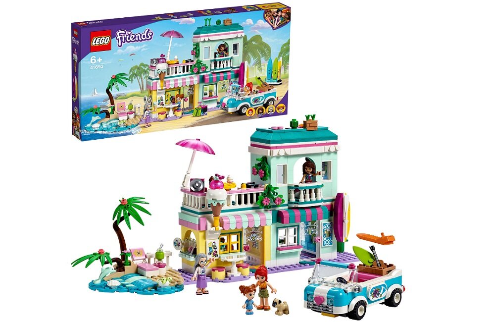 LEGO Friends Nabrzeże surferów 41693 Zabawa napędzana wyobraźnią