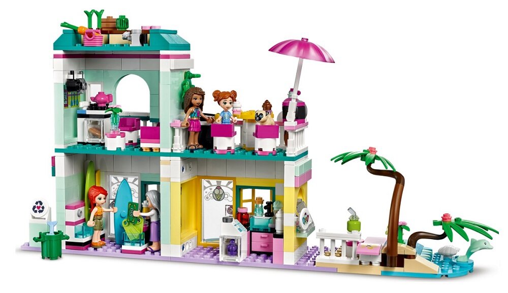 LEGO Friends Nabrzeże surferów 41693 Świetna dekoracja dziecięcego pokoju