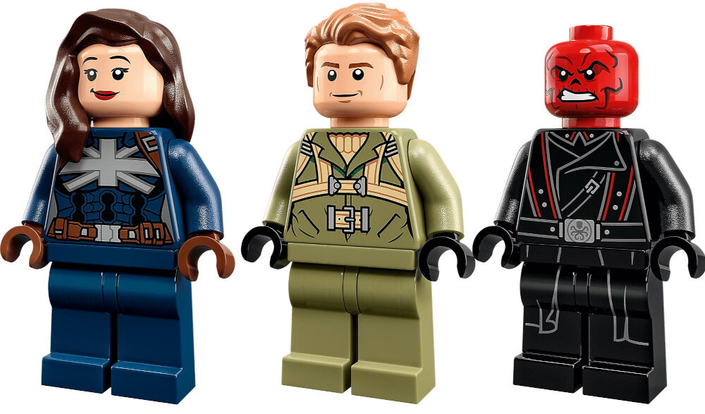 LEGO Marvel Kapitan Carter i Niszczyciel Hydry 76201 w zestawie minifigurki Kapitan Carter Steve’a Rogersa Red Skulla mech do zbudowania ruchome stery Niszczyciela Hydry