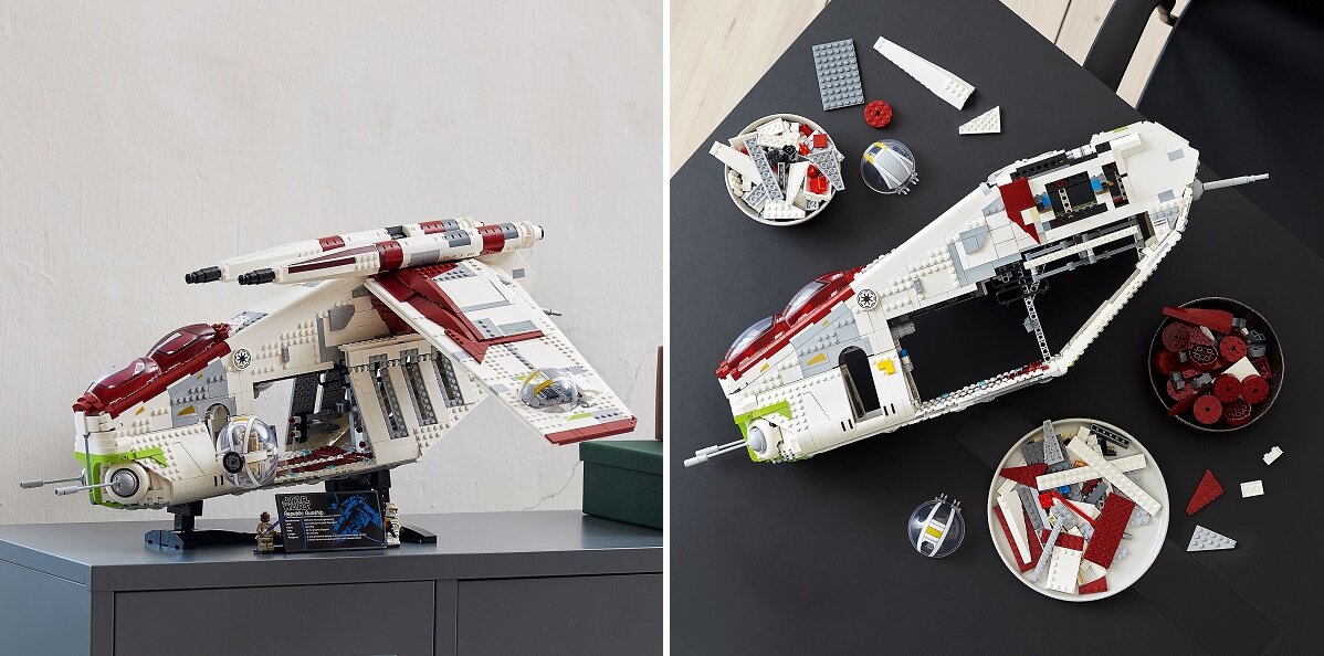 LEGO Star Wars Kanonierka Republiki 75309 kreatywność zabawa rozwój klocki figurki minifigurki jakość tradycja konstrukcja nauka wyobraźnia role jakość bezpieczeństwo wyobraźnia budowanie pasja hobby