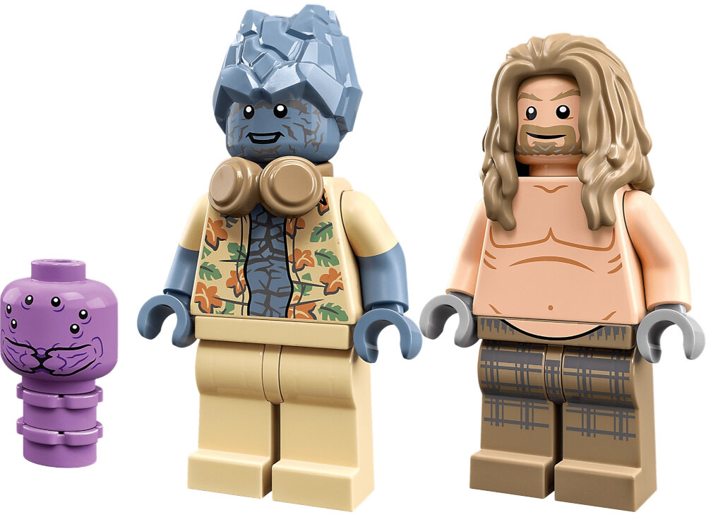 LEGO Marvel Nowy Asgard Grubego Thora 76200 minifigurki Grubego Thora Korga Miek do zbudowania zestaw do twórczego odgrywania ról Nowy Asgard