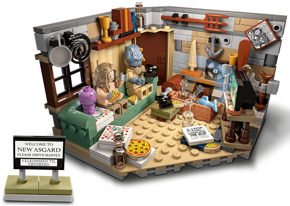 LEGO Marvel Nowy Asgard Grubego Thora 76200 klocki LEGO wysoka jakość wykonania poddawane specjalistycznym testom wytrzymałościowym solidnie przebadane spełniają najwyższe standardy bezpieczeństwa