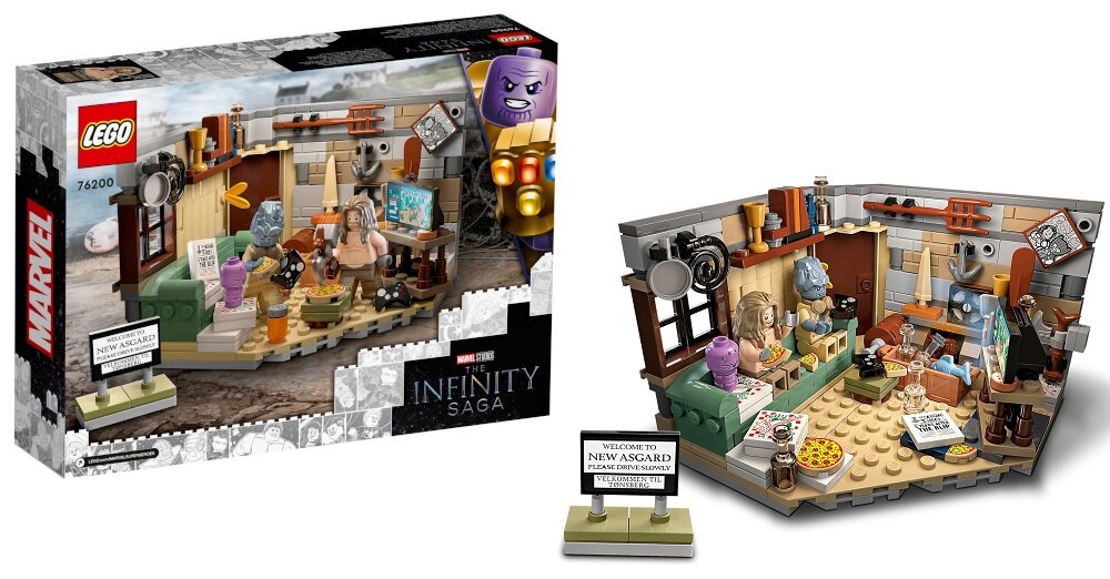 LEGO Marvel Nowy Asgard Grubego Thora 76200 klocki LEGO perfekcyjnie dopasowane spełniają wymagania branżowe znane od 1958 roku