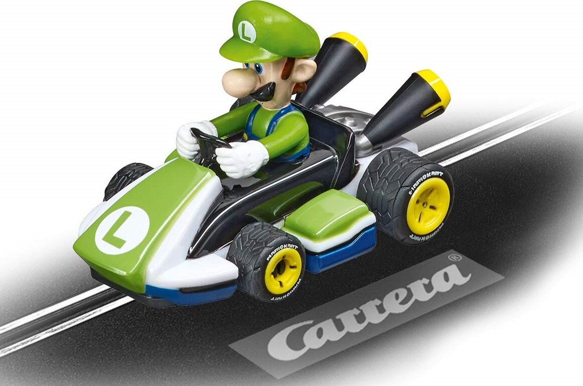 Samochód CARRERA First 65020 - Luigi dla najmłodszych od 3 roku życia dla dorosłych w zestawie urządzenie podstawowe instrukcja obsługi karta gwarancyjna