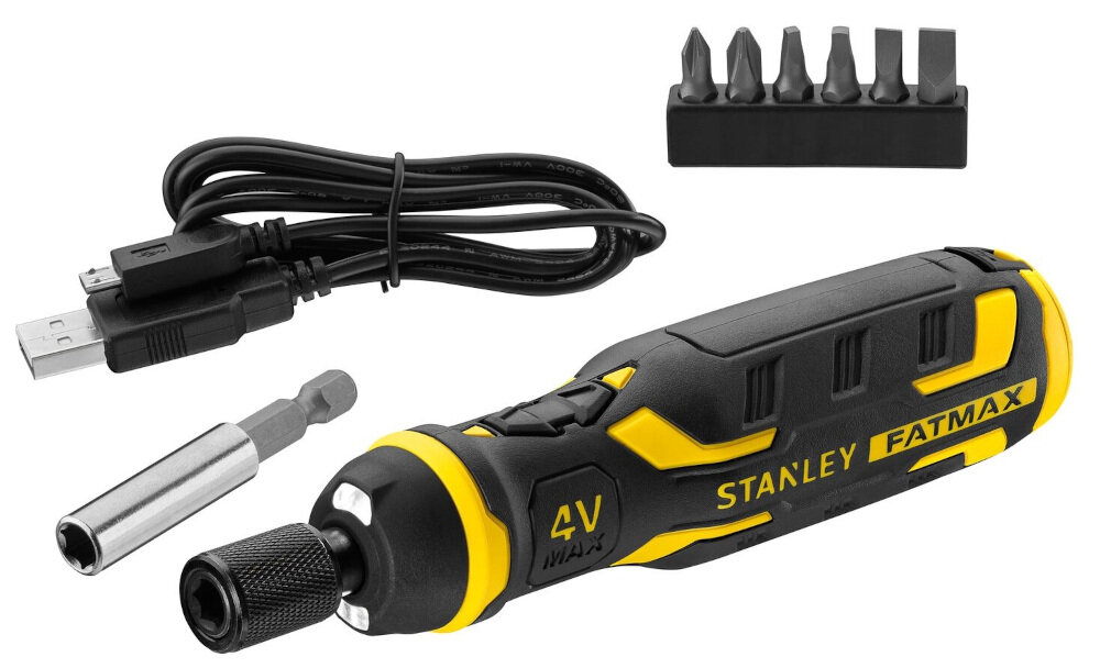 Wkrętak STANLEY SL-FMHT66719-0 zesta kabel ladujacy USB-A/USB-micro 6 bitow przedluzony uchwyt magnetyczny dokumentacja