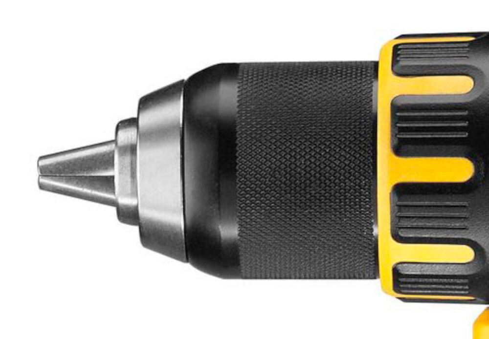 Wiertarko-wkrętarka DEWALT DCD790M2 jednotulejowy uchwyt wiertarski regulacja w zakresie od 1,5 mm do 13 mm automatyczna blokada wrzeciona
