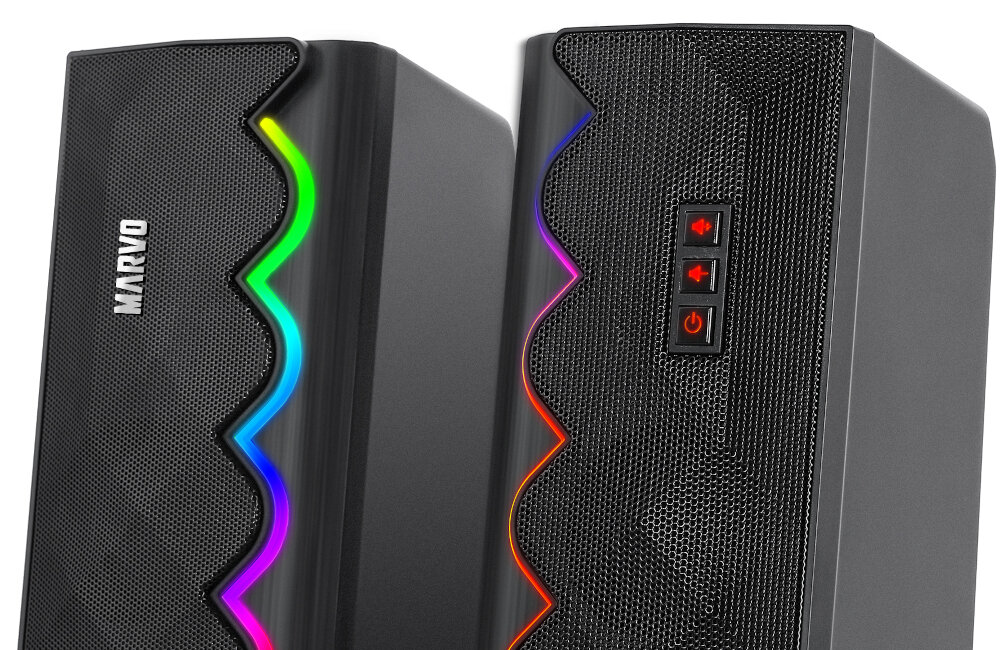 Głośniki komputerowe MARVO SG-269 BT 2.0 6W z Bluetooth LED doskonale do grania