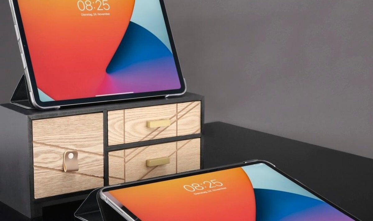 Funkcja podstawki, wygodne korzystanie, etui na iPad Pro 12.9 Hama Fold Clear