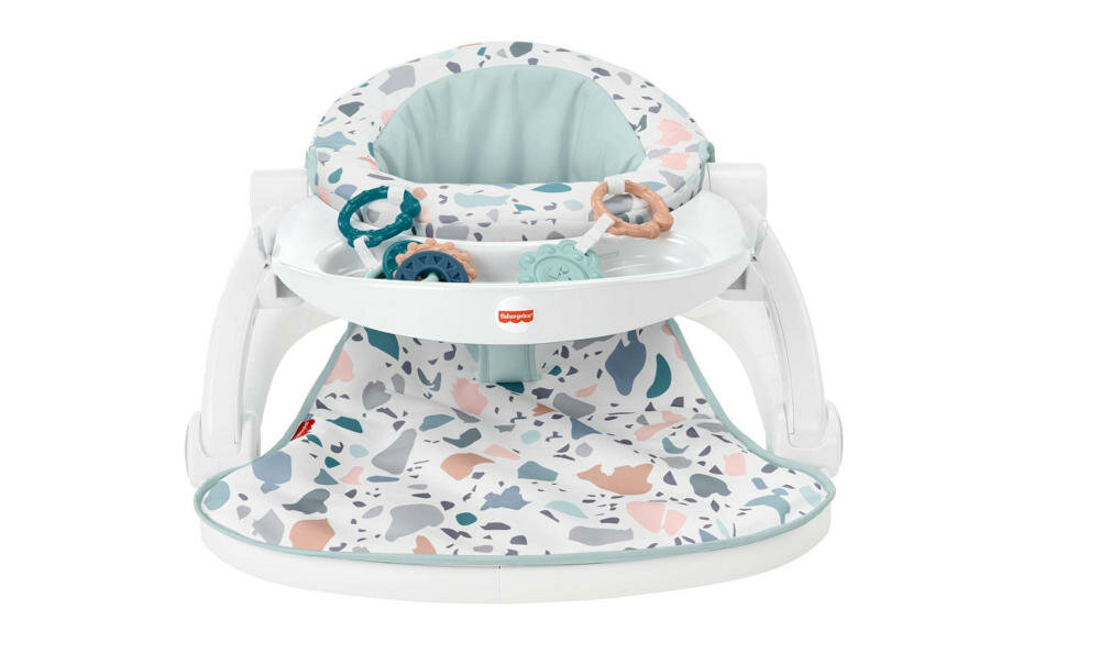 FISHER-PRICE-siedzisko-siadaj-ze-mna fotelik siedzisko blacik wygodne miejsce siedzenie maluch mięciutki komfortowy podparcie zabawa