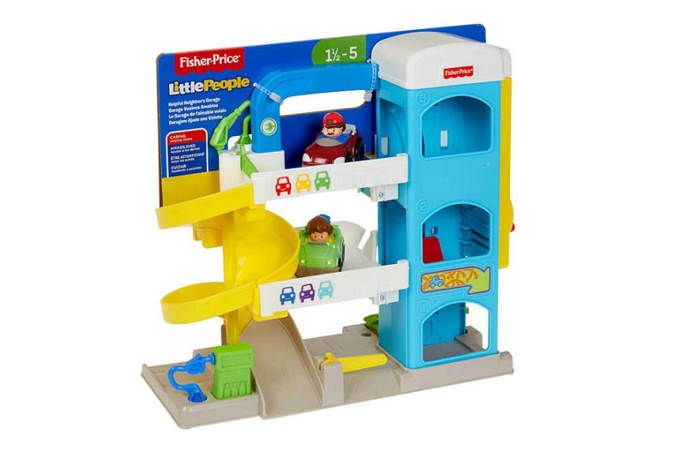 FISHER-PRICE-LITTLE-PEOPLE opakowanie garaż samochodowy instrukcja karta gwarancyjna