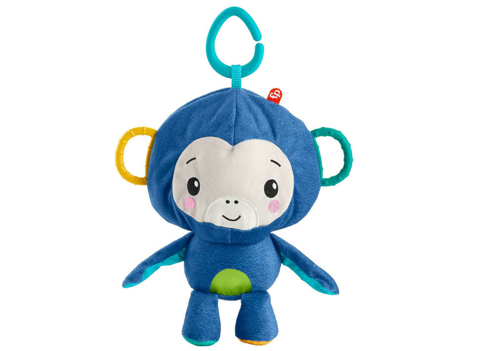 FISHER-PRICE-MALPKA-GRR32 aktywizująca małpka piłeczka pluszowy przyjaciel najmłodsi wózek łóżeczko