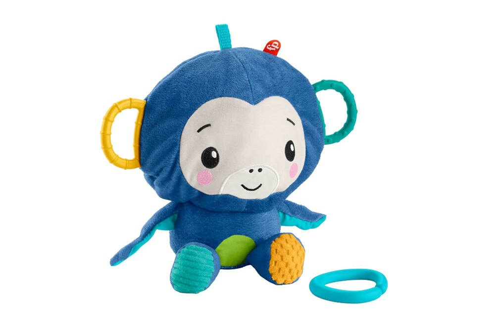 FISHER-PRICE-MALPKA-GRR32 przytulanka gryzak gryzienie dom podróż szelest grzechotka