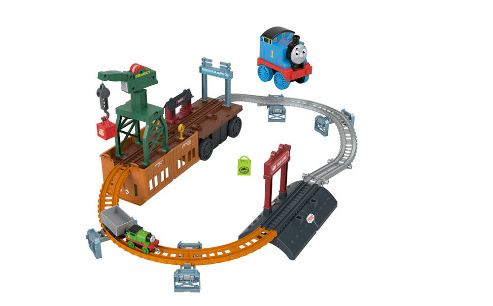 FISHER-PRICE-KOLEJKA-TRANSFORMACJA-GXH08 przygody wyspa sodor tomek przyjaciele lokomotywa wagony