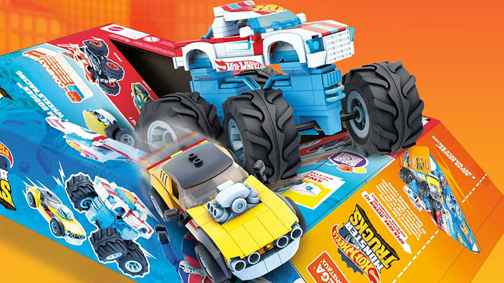 Klocki plastikowe MATTEL Mega Construx Rodger Dodger - Monster Trucks - kreatywność