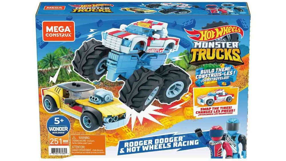 Klocki plastikowe MATTEL Mega Construx Rodger Dodger - Monster Trucks - kompatybilność