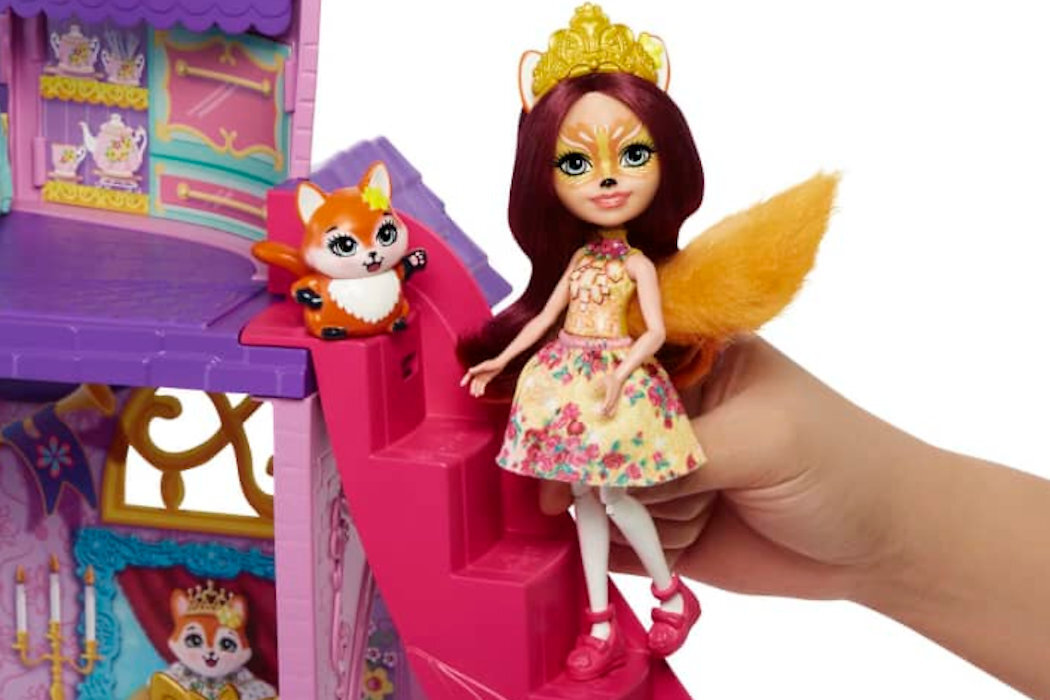 Lalka Enchantimals Królewski pałac Felicity i Flick GYJ17 zabawa pokoje wysokość historie Felicity Fox Flick lis