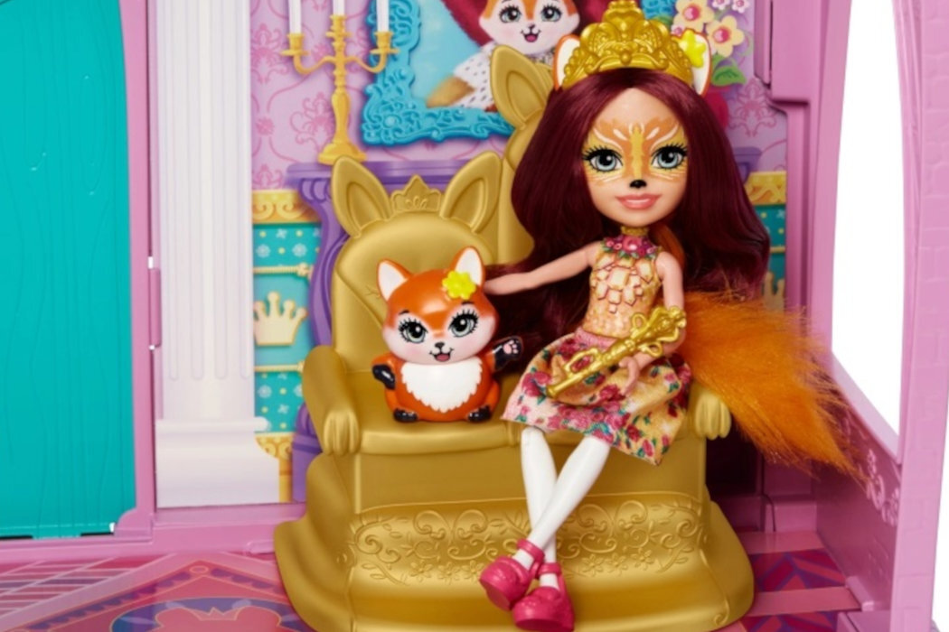 Lalka Enchantimals Królewski pałac Felicity i Flick GYJ17 tron komnaty huśtawka urok