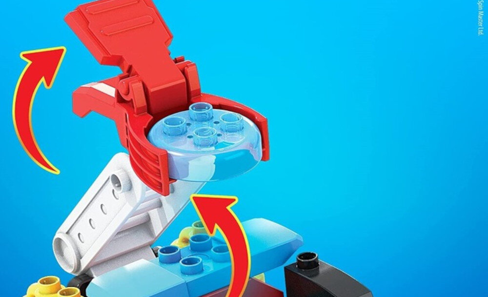 KLOCKI MEGA BLOKS PSI PATROL WÓZ STRAŻACKI MARSHALLA ZESTAW + FIGURKA GYJ01 psi patrol figurka klocki elementy specjalne chwytak