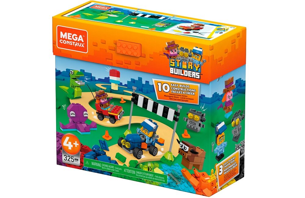 KLOCKI MEGA CONSTRUX STORY BUILDERS MEGAZESTAW PRZYGODA 325 ELEMENTÓW GRG42 Doskonała jakość i trwałość