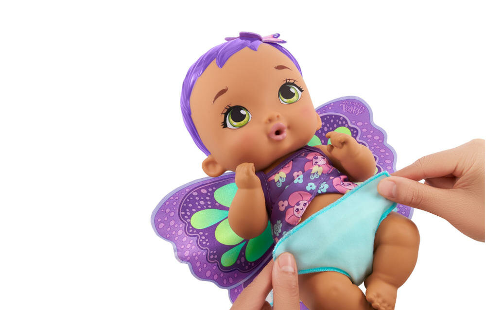 MATTEL-BBAY-MOTYLEK-HBH42 karmienie pieluszki bobasek