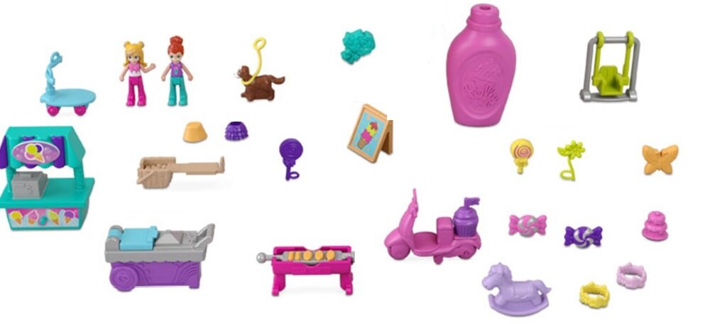 Lalka MATTEL Polly Pocket Zakręcone Niespodzianki HFR00 w zestawie lalka akcesoria karta gwarancyjna instrukcja obsługi w języku polskim