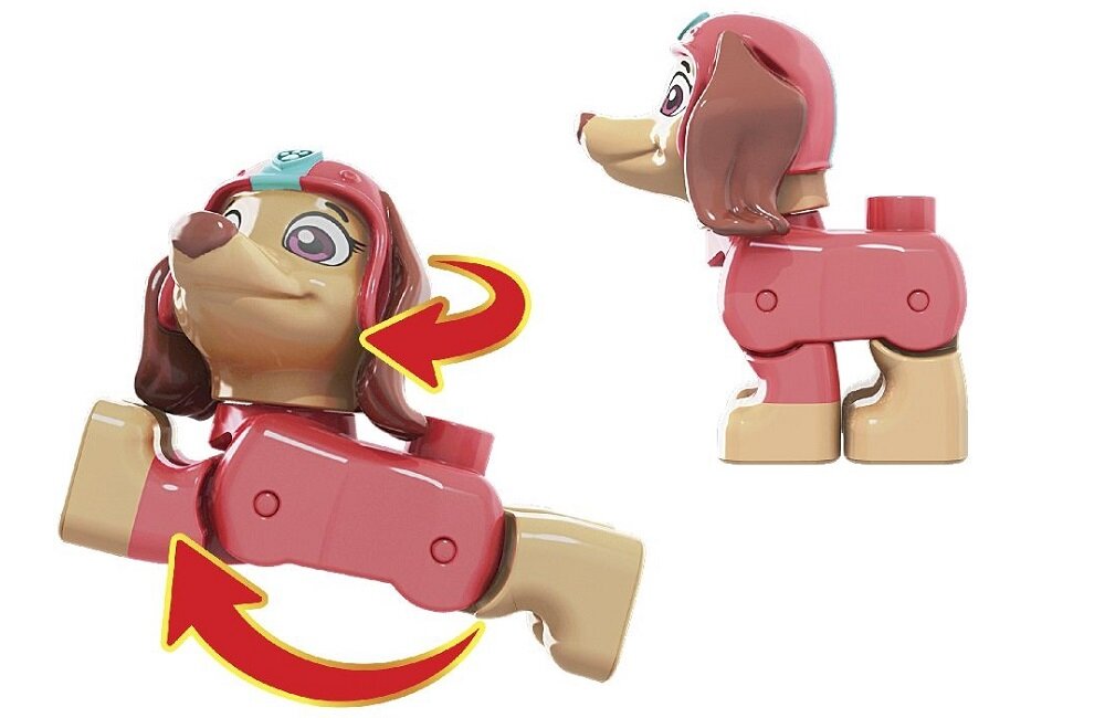 Klocki plastikowe MATTEL Mega Bloks Psi Patrol Skuter miejski Liberty Wprowadza w świat budowania własnych konstrukcji i tworzenia opowieści Uroczy zestaw dla najmłodszych 