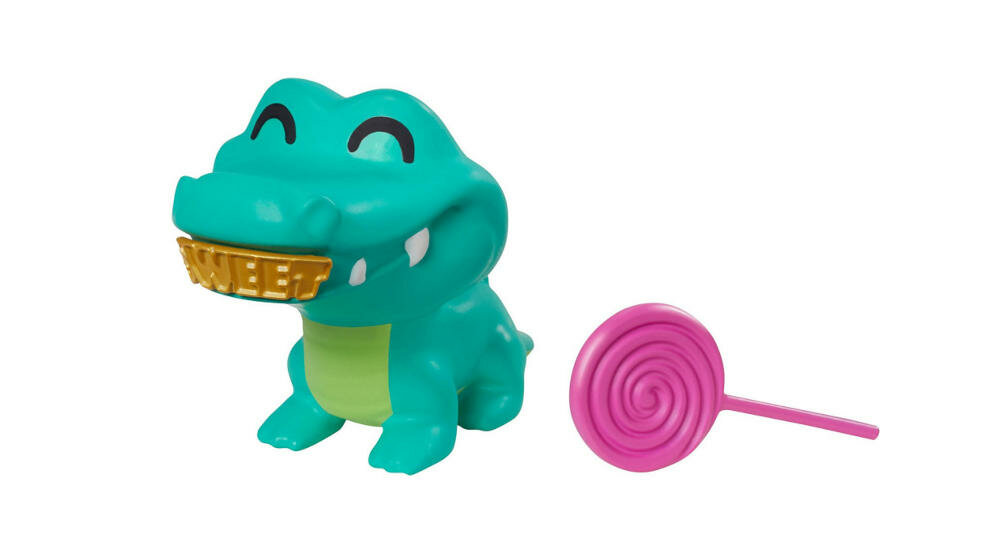 MATTEL-LALKA-BARBIE-EXTRA przyjaciel brunetka krokodyl przygody przysmaki lizak