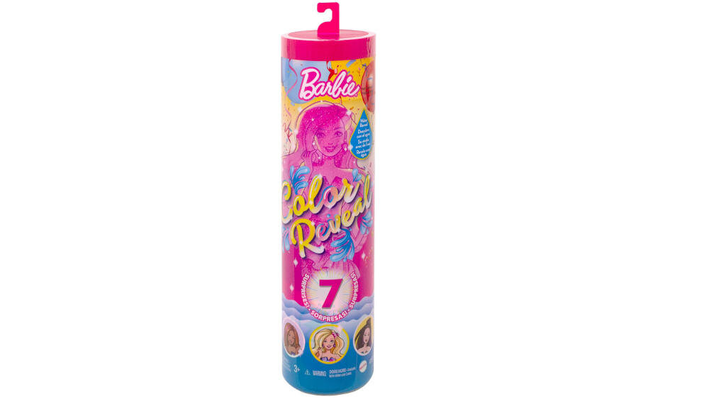 MATTEL-Color-Reveal-Imprezowa opakowanie lalka barbie instrukcja karta gwarancyjna