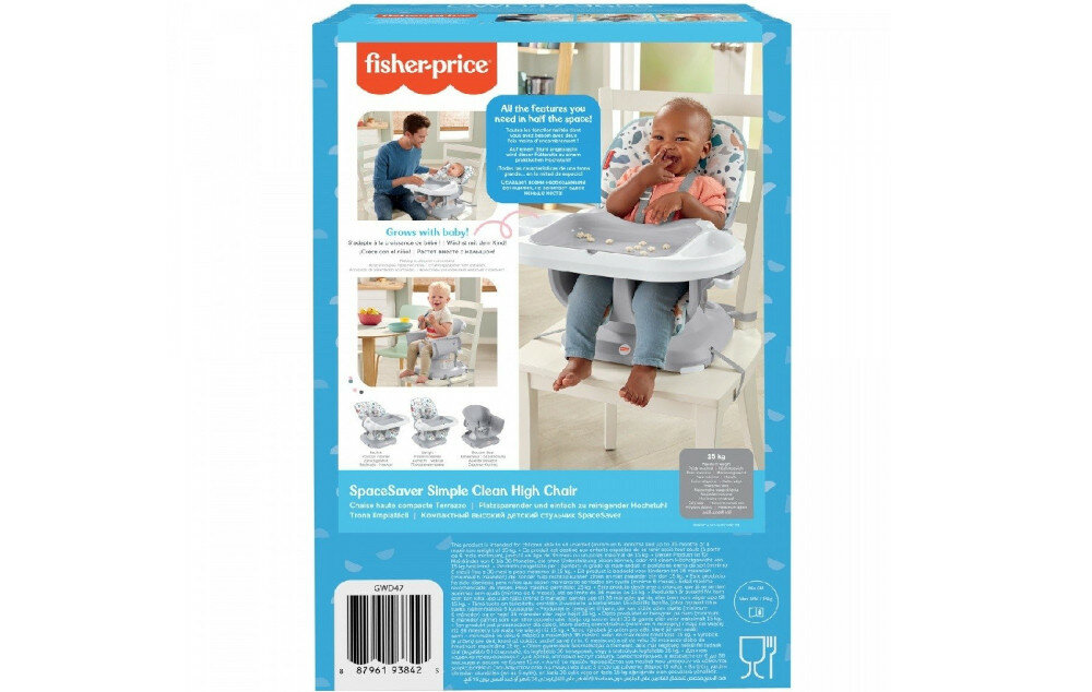 Krzesełko do karmienia FISHER-PRICE SpaceSaver zestaw