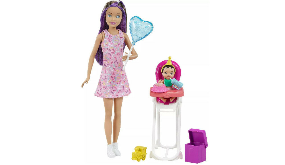 Lalka Barbie MATTEL Skipper Opiekunka zabawa miniaturki