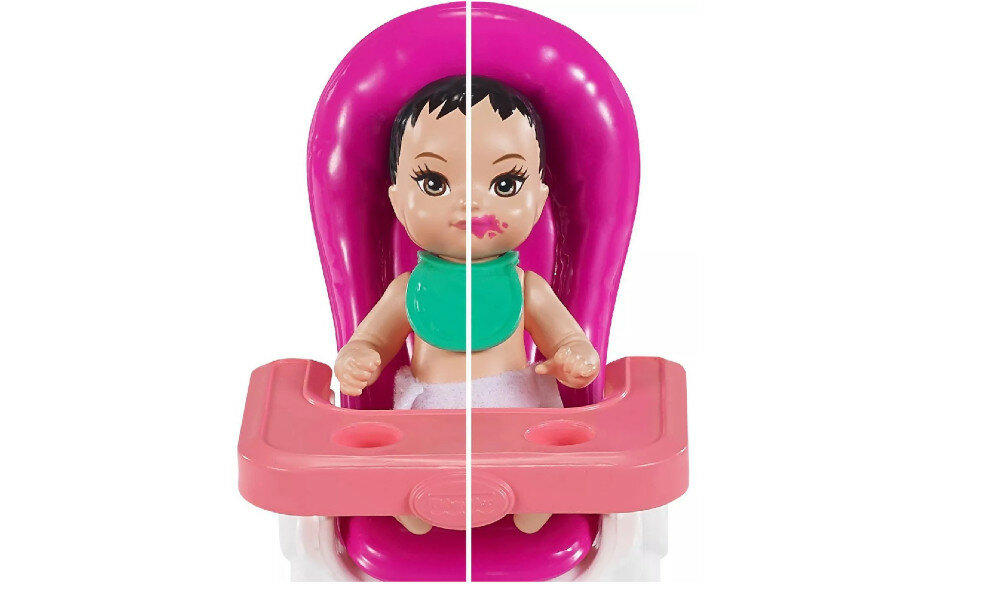 Lalka Barbie MATTEL Skipper Opiekunka krzesełko karmienie