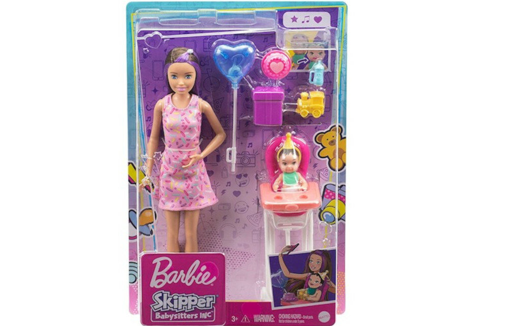 Lalka Barbie MATTEL Skipper Opiekunka zestaw