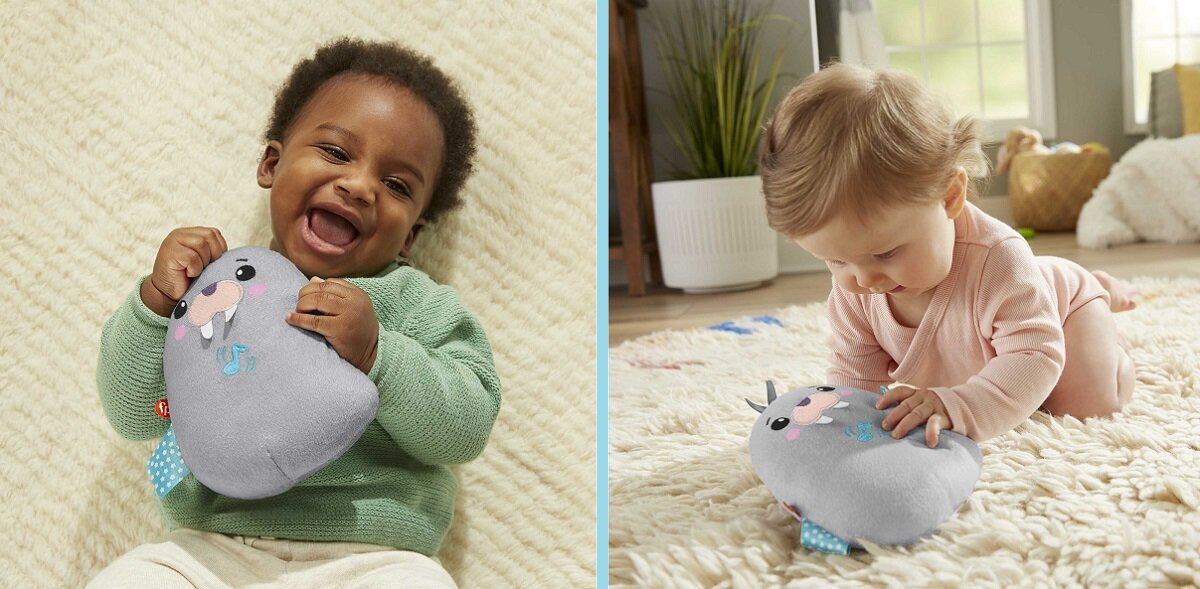 Maskotka FISHER PRICE Mors Uspokajacz z wibracjami GRT91 generator białego szumu przenośny uspokajacz uspokajacz podróżny prezent upominek podarunek baby shower wyprawka chłopcy dziewczynki przytulanka mors uspokajacz usypiacz usypianka fisher price uspokajacz morsik
