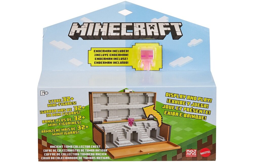 ZABAWKA MINECRAFT SKRZYNIA KOLEKCJONERA ZESTAW 2W1 FIGURKA GTP32 Charakterystyczny design