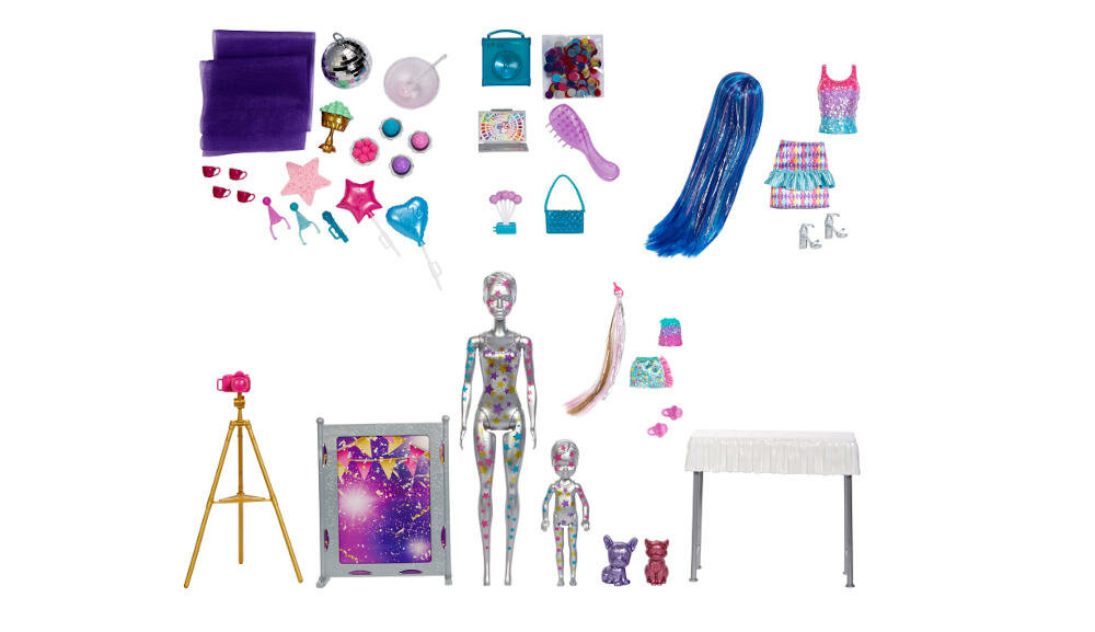 MATTEL-BARBIE-REVEAL-GXJ88 barbie lalka świat magia brokat transformacja wygląd zwierzątka akcesoria