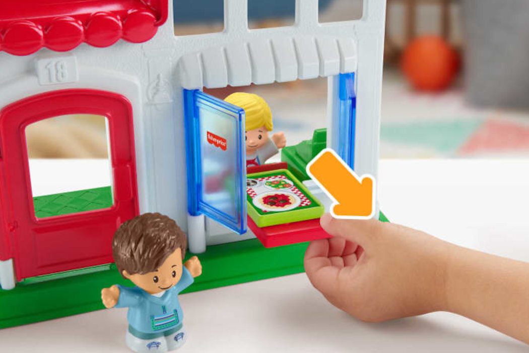 Zabawka FISHER PRICE Little People Pizzeria HBR79 pizzeria figirki kuchnia zamówienia