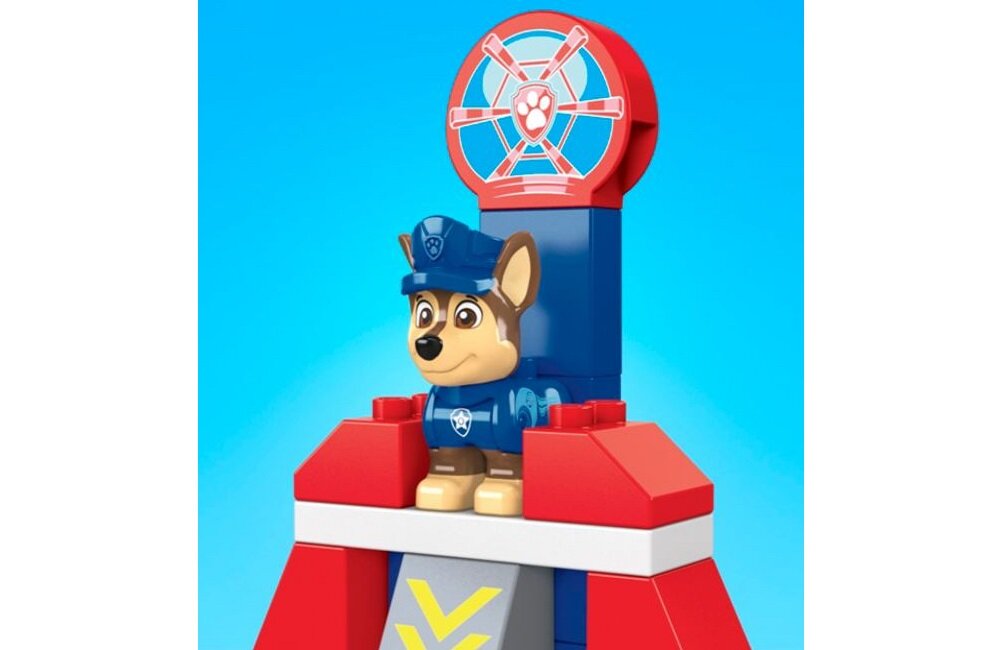 Klocki plastikowe MATTEL Mega Bloks Psi Patrol Radiowóz Chasea Wieża obserwacyjna