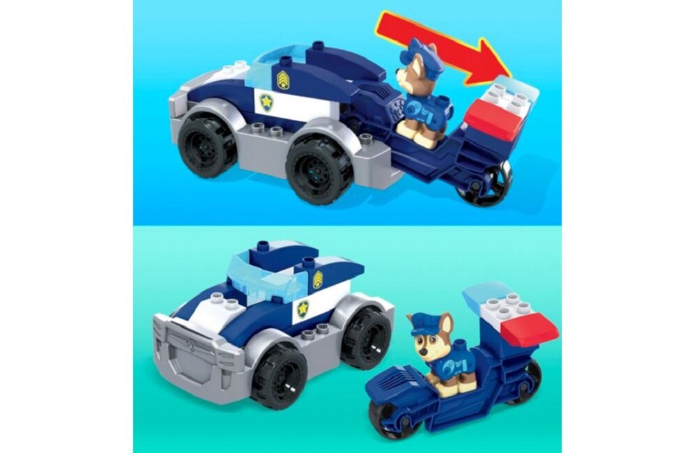Klocki plastikowe MATTEL Mega Bloks Psi Patrol Radiowóz Chasea Łącz zestawy