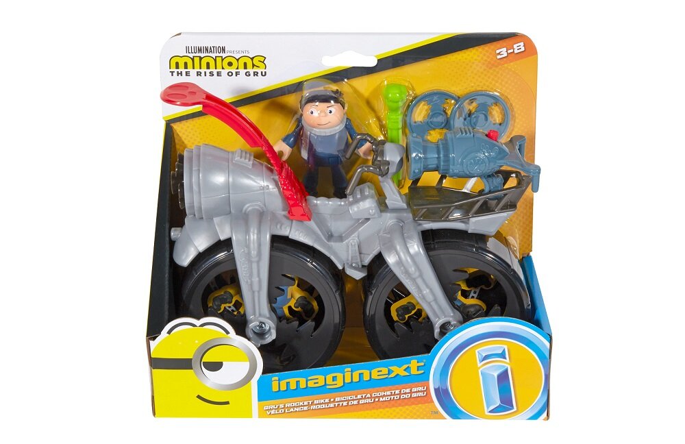 ZABAWKA IMAGINEXT MINIONKI WYSTRZAŁOWY MEGAMOTOCYKL GRU GMP38 Niezawodny Fisher Price