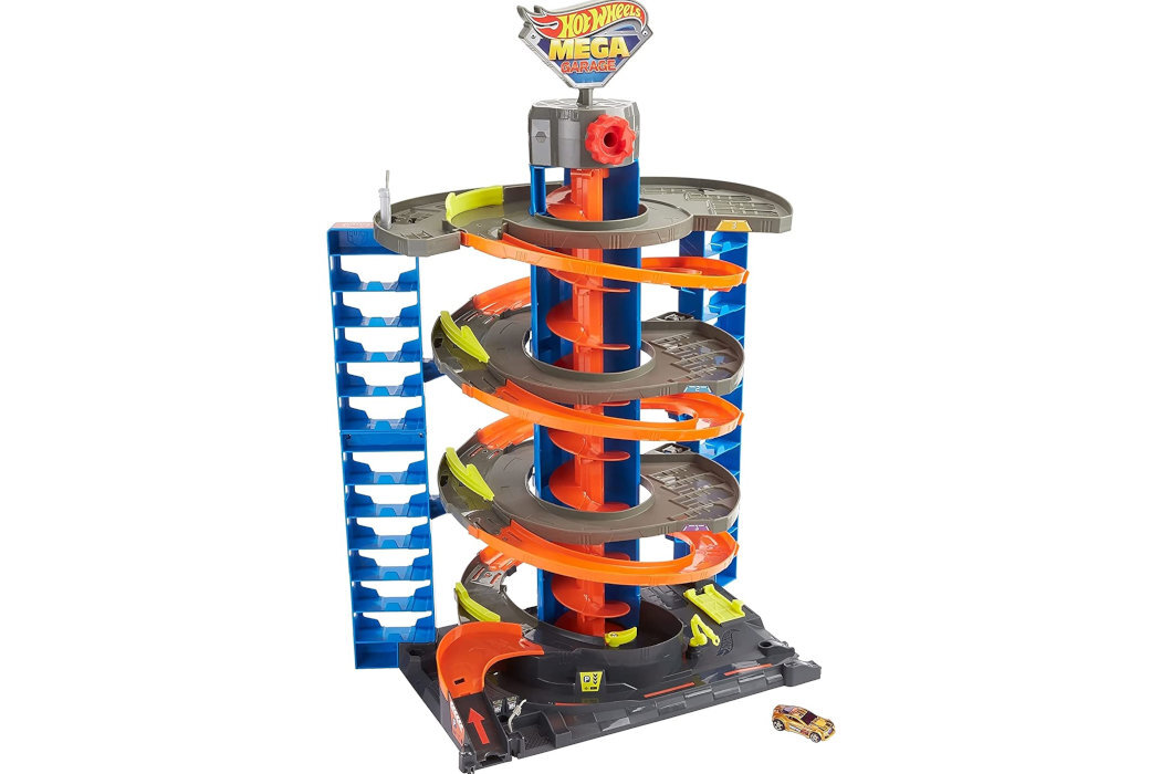 Tor Hot Wheels Zakręcony Mega Garaż GTT95 wyposażenie