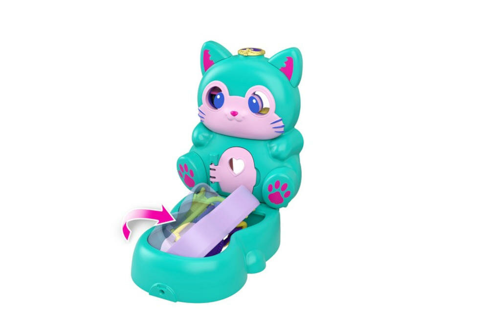 MATTEL-POLLY-POCKET-KOTEK-GTM61 niespodzianki domek zabawa