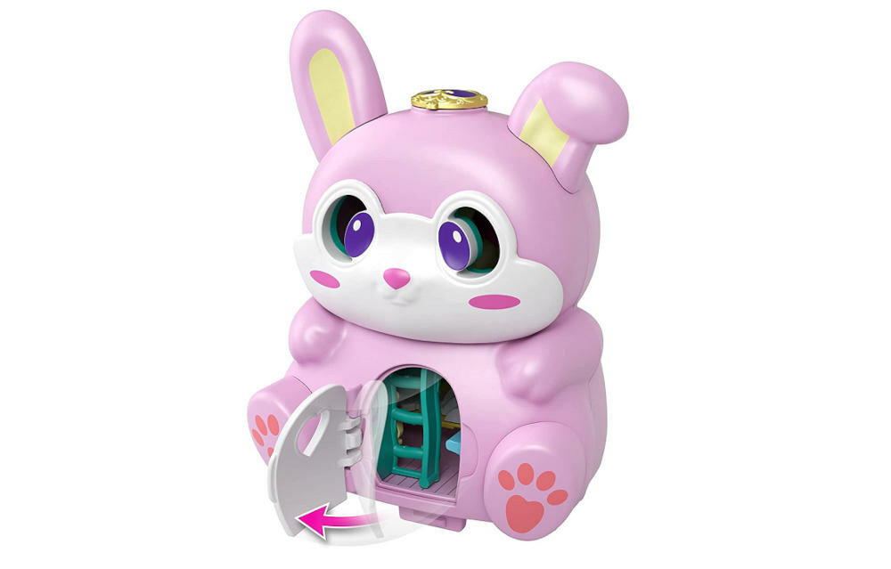 MATTEL-POLLY-POCKET-KOTEK-GTM61 seria polly pocket dzieci mini zestaw domek króliczek drzwiczki przygody