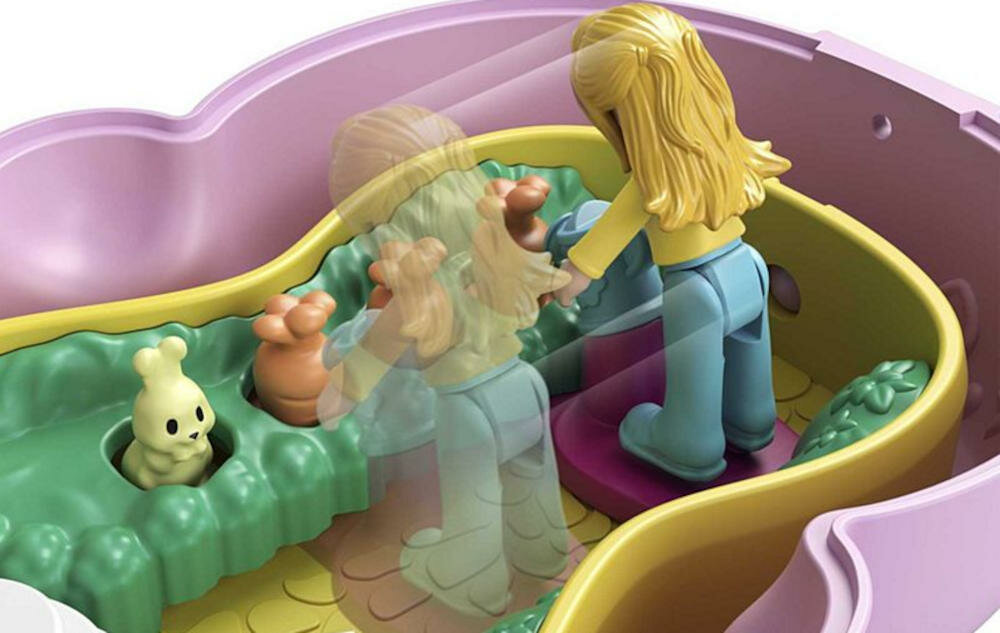 MATTEL-POLLY-POCKET-KROLICZEK-GTM60 ogród konewka marchewka króliczek