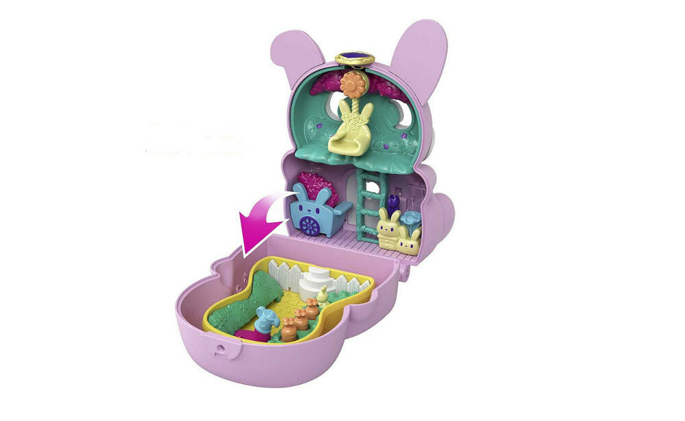 MATTEL-POLLY-POCKET-KROLICZEK-GTM60 mieszkanie kompaktowy zestaw