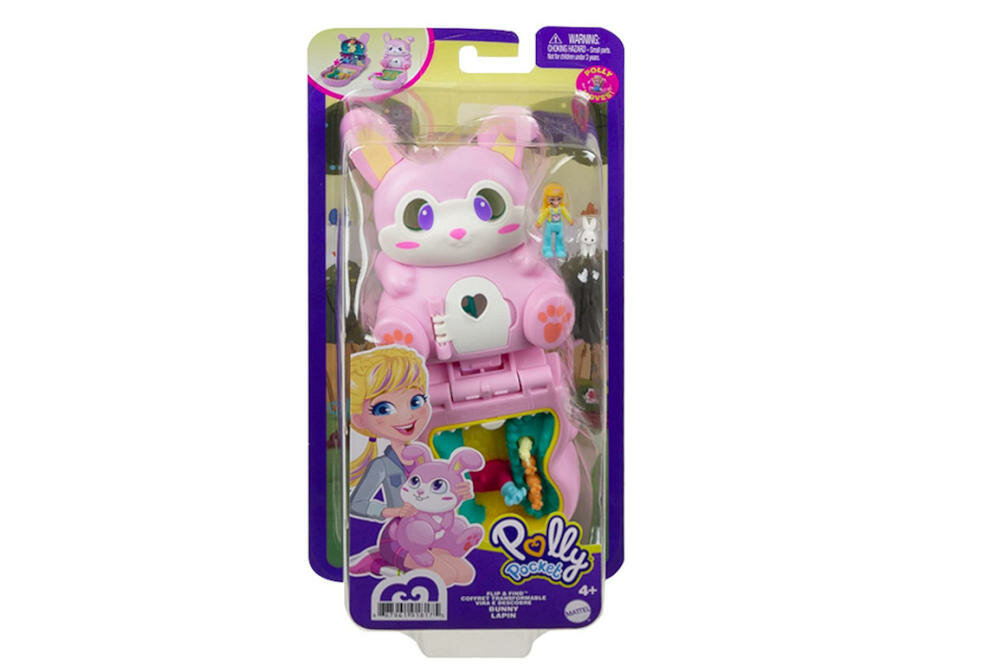 MATTEL-POLLY-POCKET-KROLICZEK-GTM60 króliczek lalka akcesoria instrukcja karta gwarancyjna