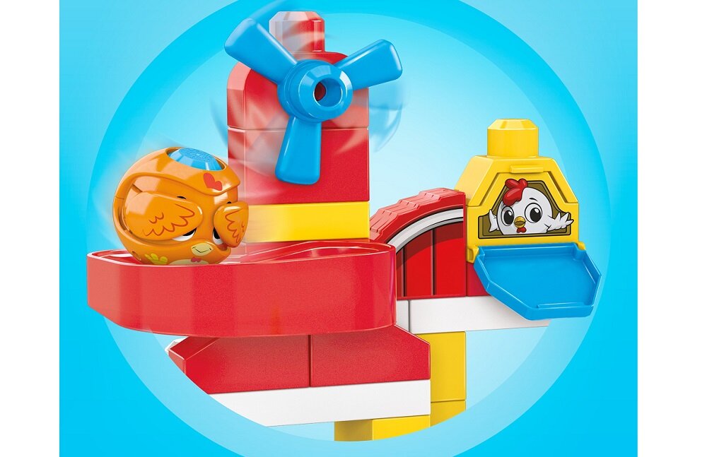 KLOCKI MEGA BLOKS FARMA A KUKU ZESTAW KLOCKÓW DLA DZIECI GRJ18 Nauka nowych umiejętności