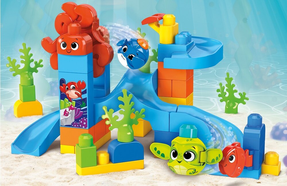 KLOCKI MEGA BLOKS FARMA A KUKU ZESTAW KLOCKÓW DLA DZIECI GRJ18 Fantastyczna podwodna zabawa Rozwijaj kreatywność dzieci od najmłodszych lat dla dzieci od 1 roku życia